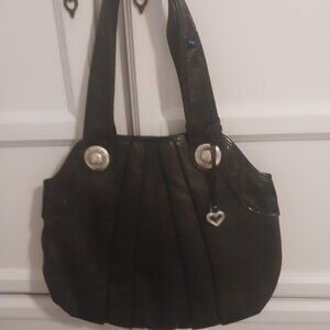 💗Brighton Gorgeous Black Leather Tote, Bag, Dust Cover, New without Tags💗